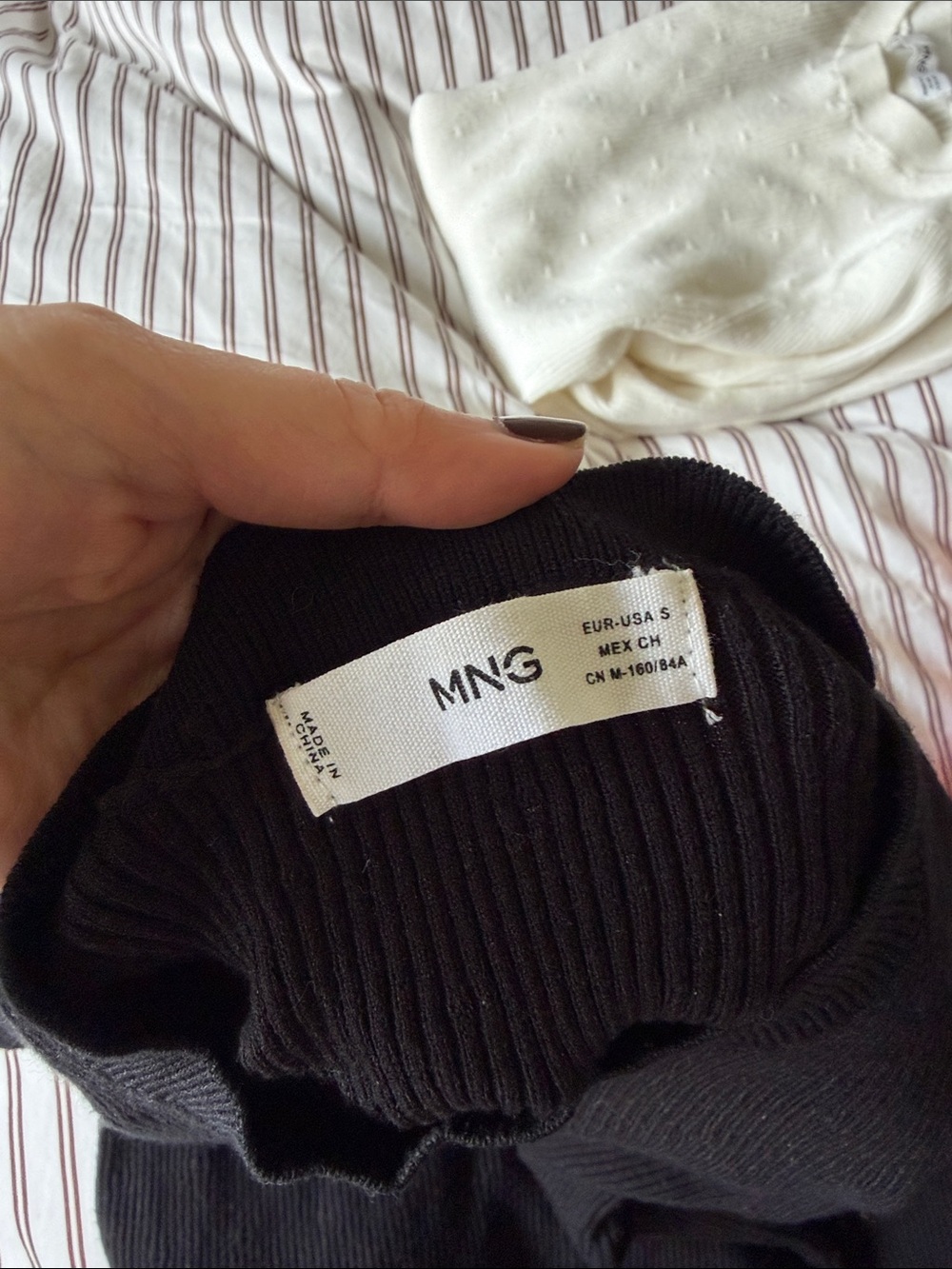 Mango Black Ribbed Long-Sleeve - Picture 5 of 5